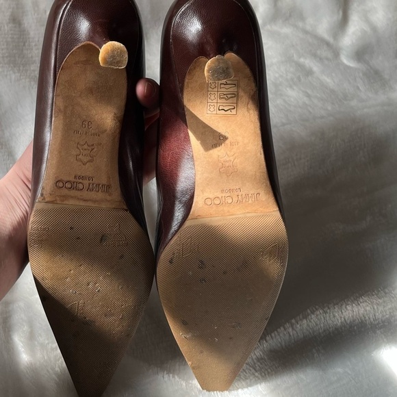 Vintage Jimmy Choo Brown Pumps Size 39 - Picture 11 of 11